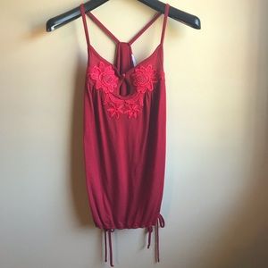 Charlotte Russe Red Summer Top